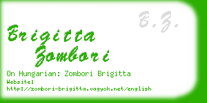 brigitta zombori business card